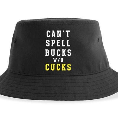 Cant Spell Bucks Without Cucks Michigan Football Sustainable Bucket Hat
