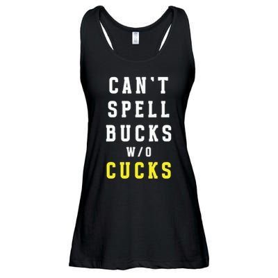 Cant Spell Bucks Without Cucks Michigan Football Ladies Essential Flowy Tank