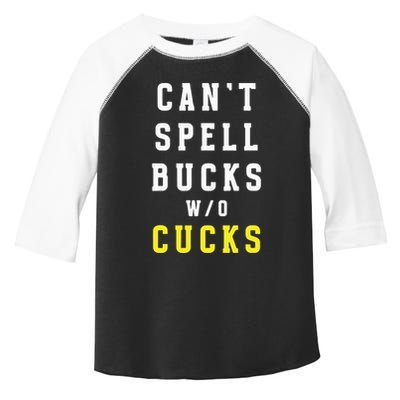 Cant Spell Bucks Without Cucks Michigan Football Toddler Fine Jersey T-Shirt