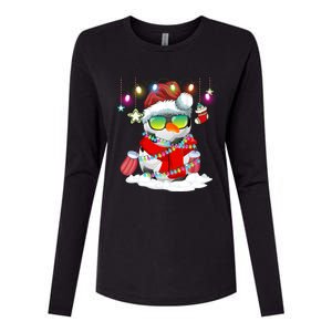 Christmas Soccer Ball Snow Santa Hat Lights Funny Xmas Cute Gift Womens Cotton Relaxed Long Sleeve T-Shirt