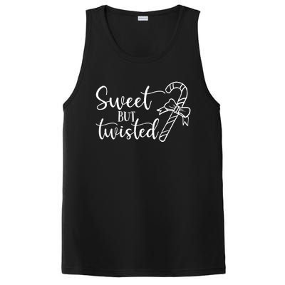 Christmas Sweet But Twisted Candy Cane Funny Xmas Gift PosiCharge Competitor Tank