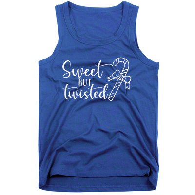 Christmas Sweet But Twisted Candy Cane Funny Xmas Gift Tank Top