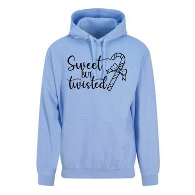 Christmas Sweet But Twisted Candy Cane Funny Xmas Gift Unisex Surf Hoodie