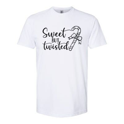 Christmas Sweet But Twisted Candy Cane Funny Xmas Gift Softstyle® CVC T-Shirt