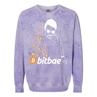 Crypto Salt Bae Bitcoin Colorblast Crewneck Sweatshirt