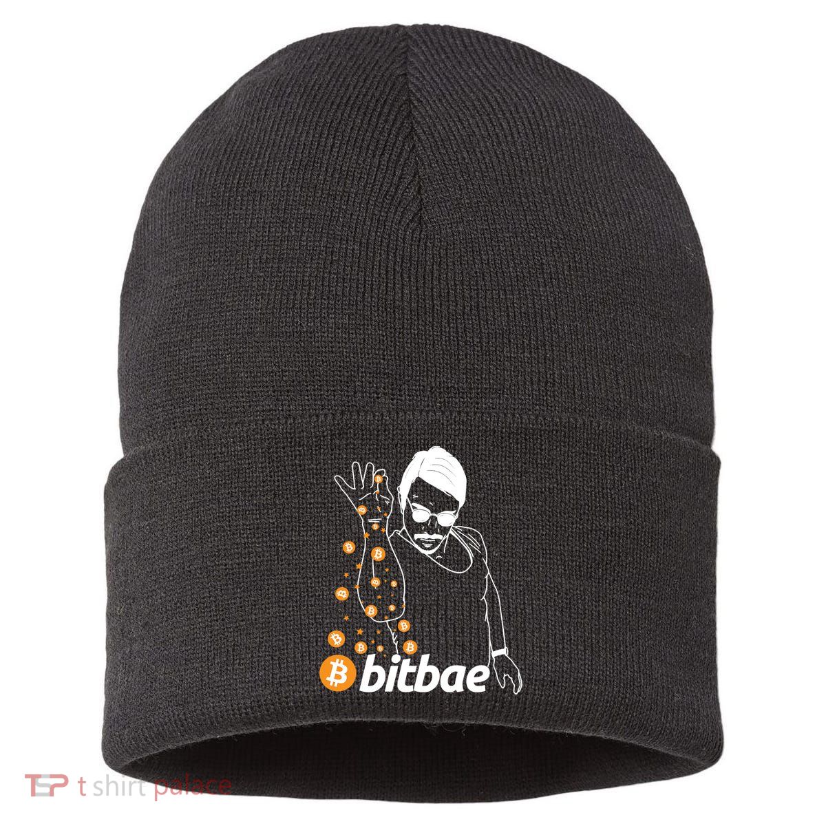 Crypto Salt Bae Bitcoin Sustainable Knit Beanie