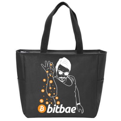 Crypto Salt Bae Bitcoin Zip Tote Bag