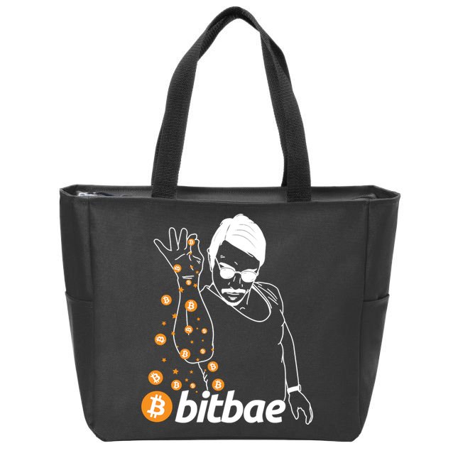 Crypto Salt Bae Bitcoin Zip Tote Bag