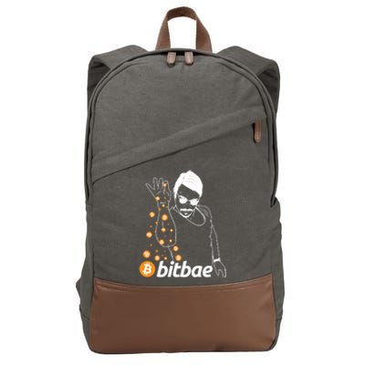 Crypto Salt Bae Bitcoin Cotton Canvas Backpack