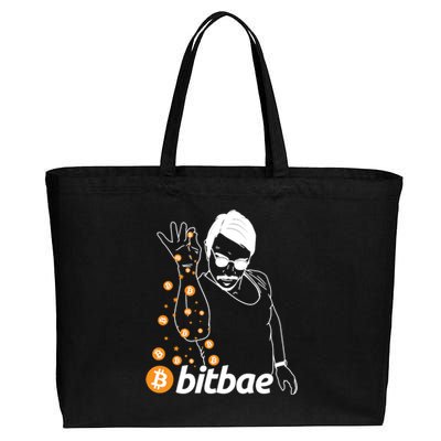 Crypto Salt Bae Bitcoin Cotton Canvas Jumbo Tote