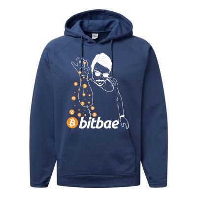 Crypto Salt Bae Bitcoin Performance Fleece Hoodie