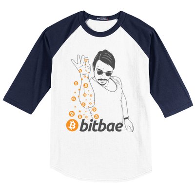 Crypto Salt Bae Bitcoin Baseball Sleeve Shirt