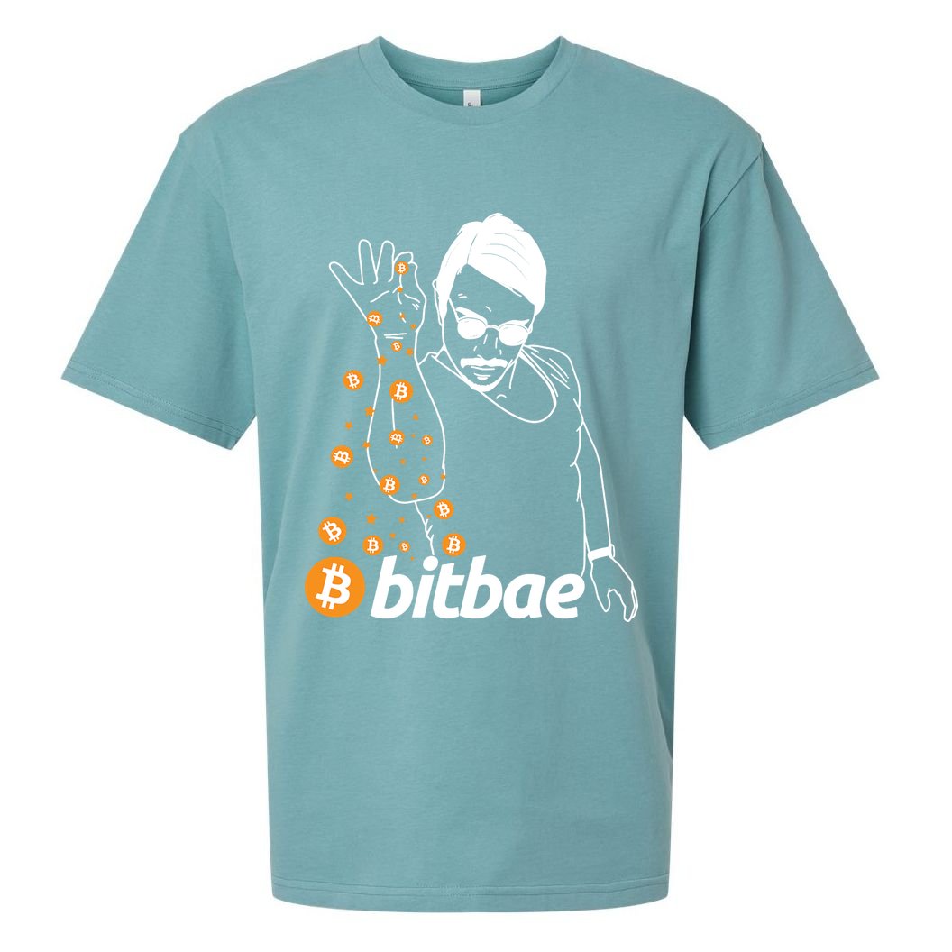 Crypto Salt Bae Bitcoin Sueded Cloud Jersey T-Shirt