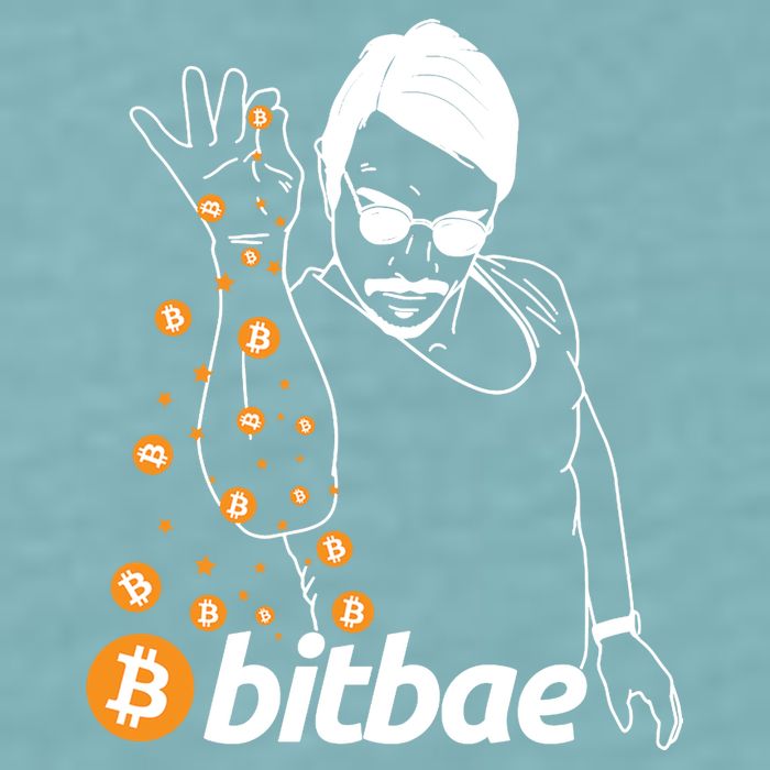 Crypto Salt Bae Bitcoin Sueded Cloud Jersey T-Shirt