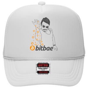 Crypto Salt Bae Bitcoin High Crown Mesh Back Trucker Hat