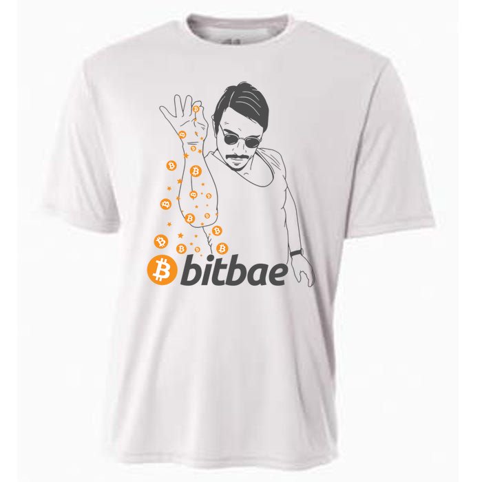 Crypto Salt Bae Bitcoin Cooling Performance Crew T-Shirt