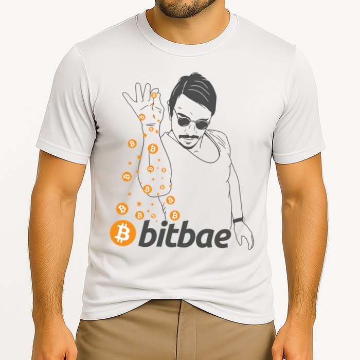 Crypto Salt Bae Bitcoin Performance Shirt
