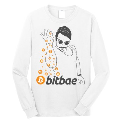 Crypto Salt Bae Bitcoin Long Sleeve Shirt