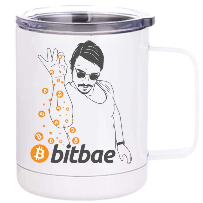 Crypto Salt Bae Bitcoin 12 oz Stainless Steel Tumbler Cup