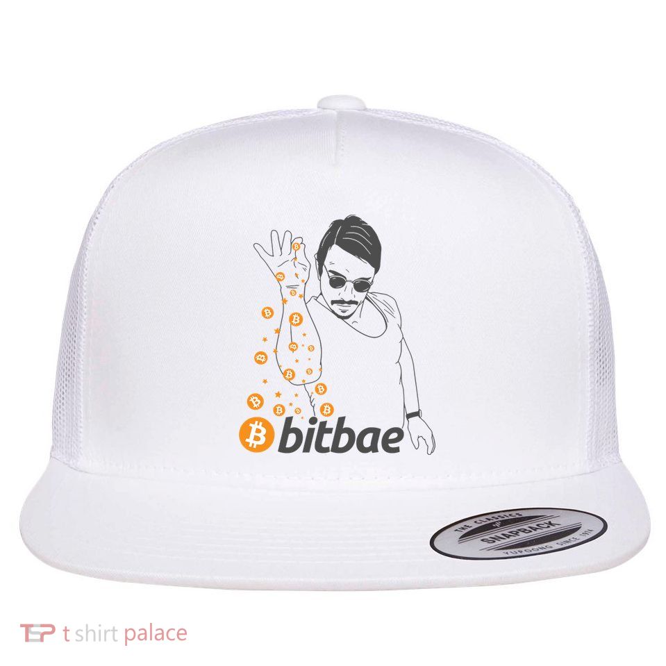 Crypto Salt Bae Bitcoin Flat Bill Trucker Hat