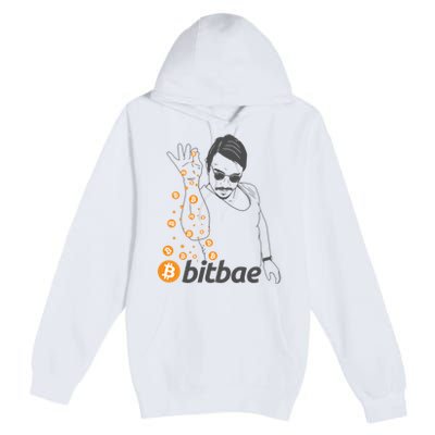 Crypto Salt Bae Bitcoin Premium Pullover Hoodie