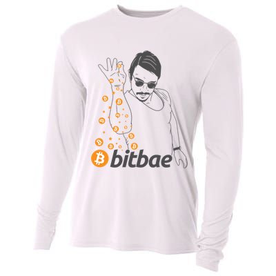 Crypto Salt Bae Bitcoin Cooling Performance Long Sleeve Crew