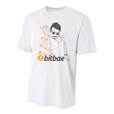 Crypto Salt Bae Bitcoin Youth Performance Sprint T-Shirt