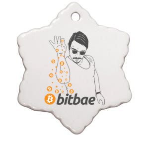 Crypto Salt Bae Bitcoin Ceramic Star Ornament