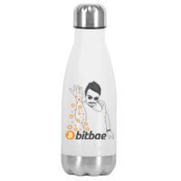 Crypto Salt Bae Bitcoin Stainless Steel Insulated Water Bottle