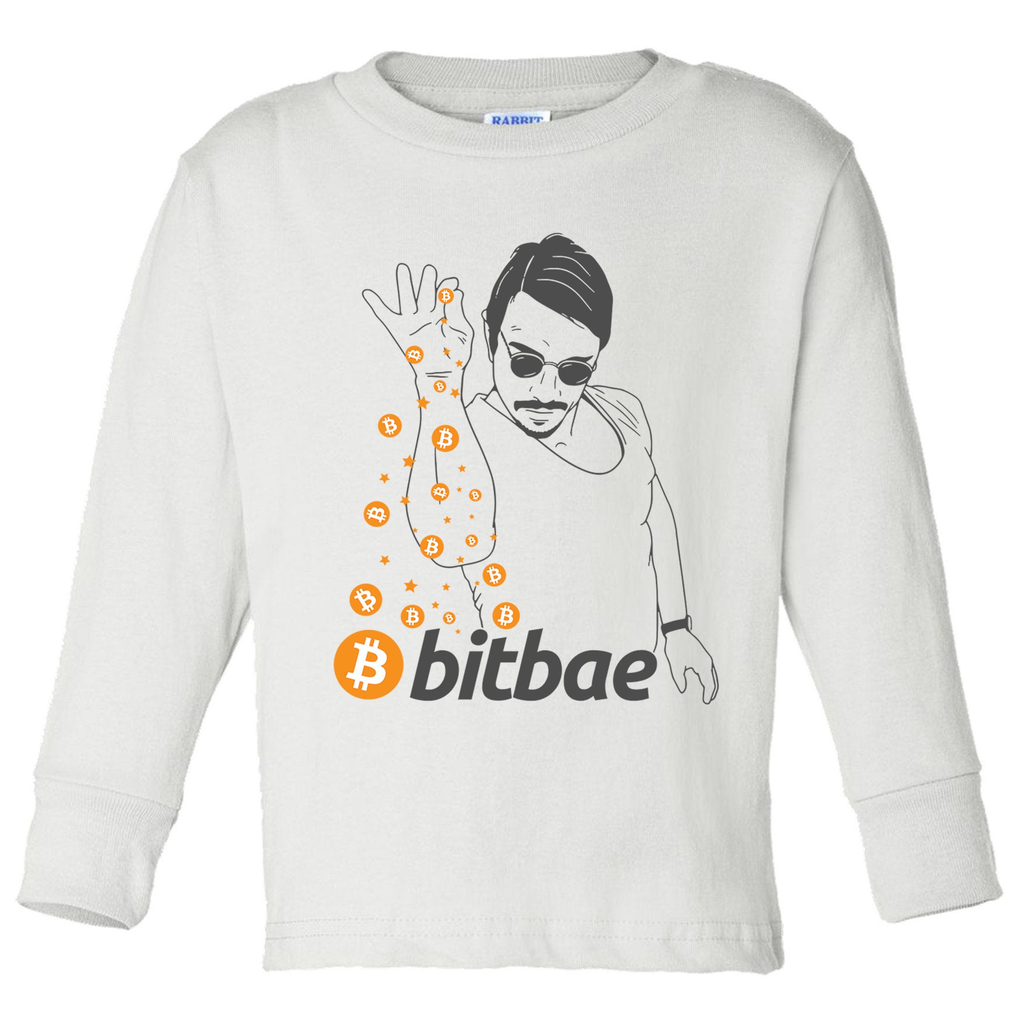 Crypto Salt Bae Bitcoin Toddler Long Sleeve Shirt