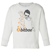 Crypto Salt Bae Bitcoin Toddler Long Sleeve Shirt