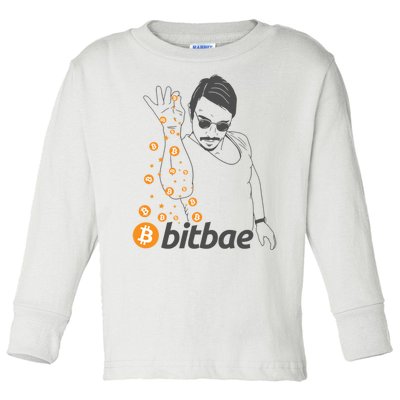 Crypto Salt Bae Bitcoin Toddler Long Sleeve Shirt