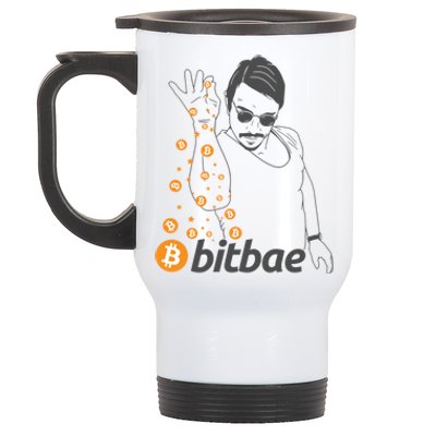 Crypto Salt Bae Bitcoin Stainless Steel Travel Mug