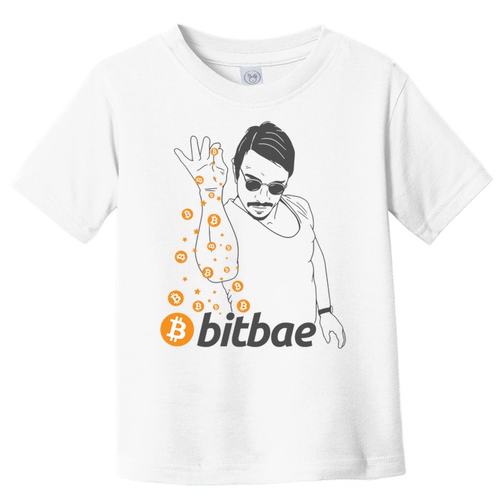 Crypto Salt Bae Bitcoin Toddler T-Shirt