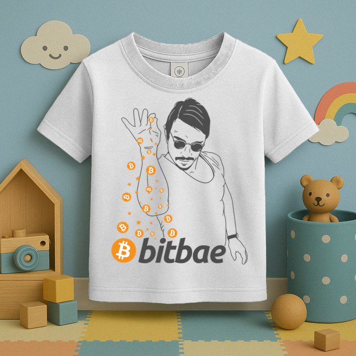 Crypto Salt Bae Bitcoin Toddler T-Shirt