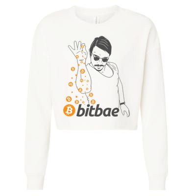 Crypto Salt Bae Bitcoin Cropped Pullover Crew