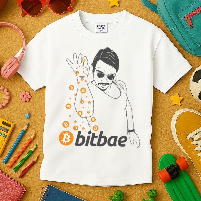 Crypto Salt Bae Bitcoin Kids T-Shirt