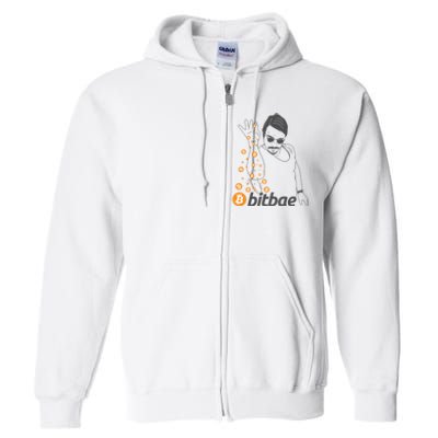 Crypto Salt Bae Bitcoin Full Zip Hoodie