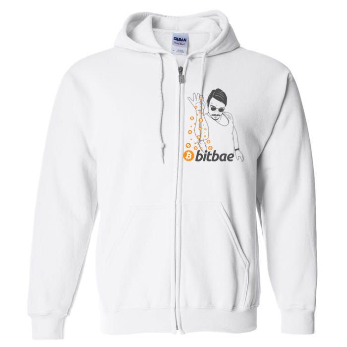 Crypto Salt Bae Bitcoin Full Zip Hoodie