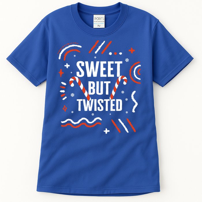 Christmas Sweet But Twisted Candy Cane Matching Design Tee Great Gift Tall T-Shirt