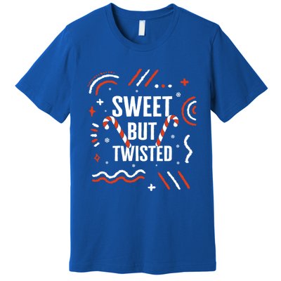 Christmas Sweet But Twisted Candy Cane Matching Design Tee Great Gift Premium T-Shirt