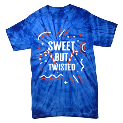 Christmas Sweet But Twisted Candy Cane Matching Design Tee Great Gift Tie-Dye T-Shirt