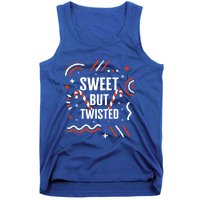 Christmas Sweet But Twisted Candy Cane Matching Design Tee Great Gift Tank Top