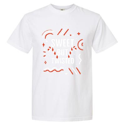 Christmas Sweet But Twisted Candy Cane Matching Design Tee Great Gift Garment-Dyed Heavyweight T-Shirt