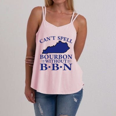 CanT Spell Bourbon Without Bbn Kentucky Bourbon Trail Women's Strappy Tank