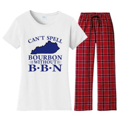 CanT Spell Bourbon Without Bbn Kentucky Bourbon Trail Women's Flannel Pajama Set