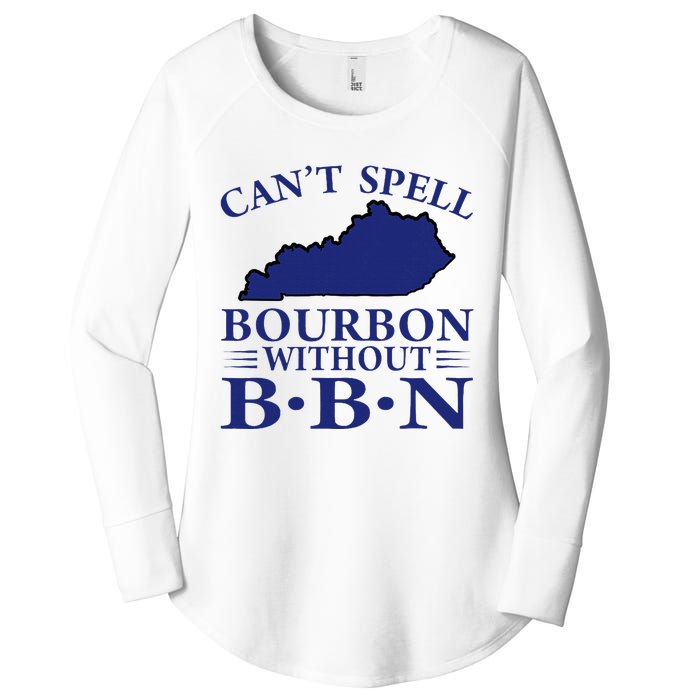 CanT Spell Bourbon Without Bbn Kentucky Bourbon Trail Women's Perfect Tri Tunic Long Sleeve Shirt