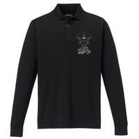 Corpsman Smile Back 8404 Gift For Corpsman Veteran Performance Long Sleeve Polo