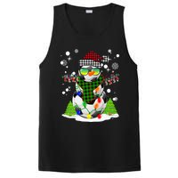 Christmas Soccer Ball Snowman Santa Hat Pajamas For Boys Premium PosiCharge Competitor Tank