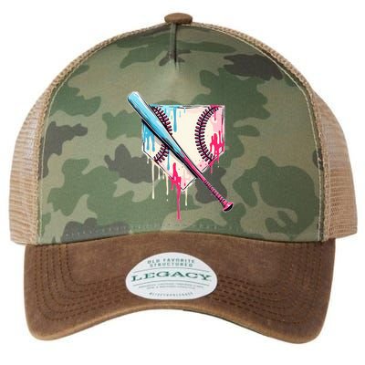 Cool Sport B.A.S.E.B.A.L.L Home Plate Drip With Sprinkles Drip Legacy Tie Dye Trucker Hat